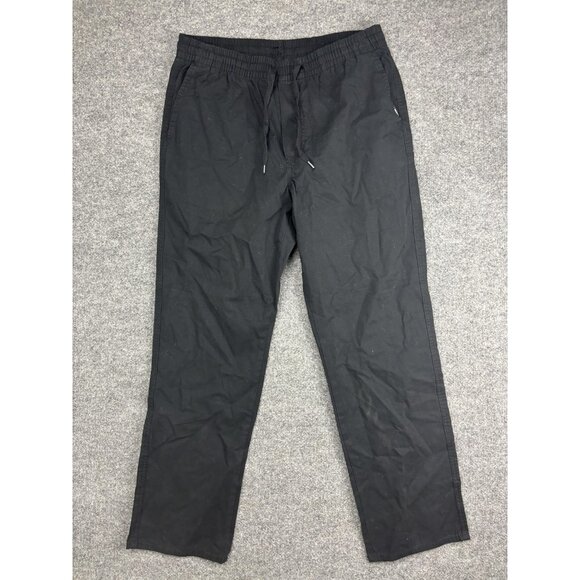 Vans Other - Vans Pants Mens Medium Black Elastic Waist Chino Drawstring Skate Casual